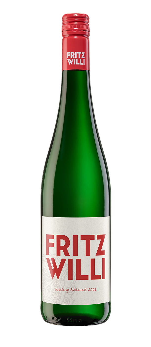 senSAARtionell 12 Flaschen FRITZ WILLI Riesling Kabinett 2023