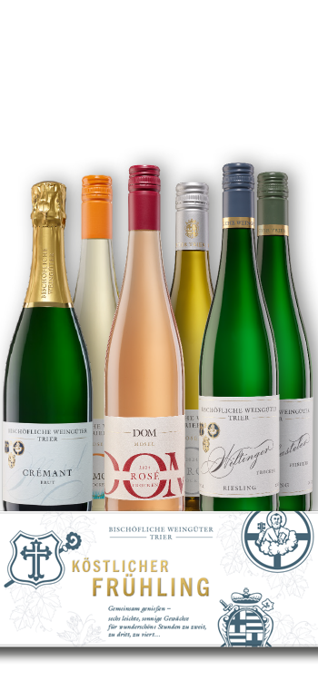 Den Frühling genießen 6 x 1 Flasche "Frühlingskiste" mit Banderole 